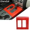 Central Gear Shift Panel Cover Trim Bezel Sticker For Dodge Nitro 2007-2012 Red