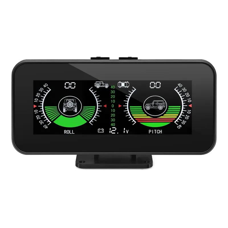 New X91 TPMS Smart Slope Meter 4 in 1 GPS TPMS Tire Monitor Inclinometer Gague Tire temperature Overspeed reminder