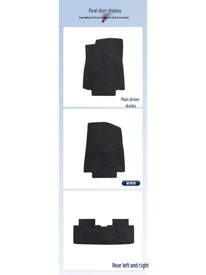 Black Nylon Floor Mats for Volkswagen Golf 8 (2014-2020) - Full Coverage, Dirt-Resistant.