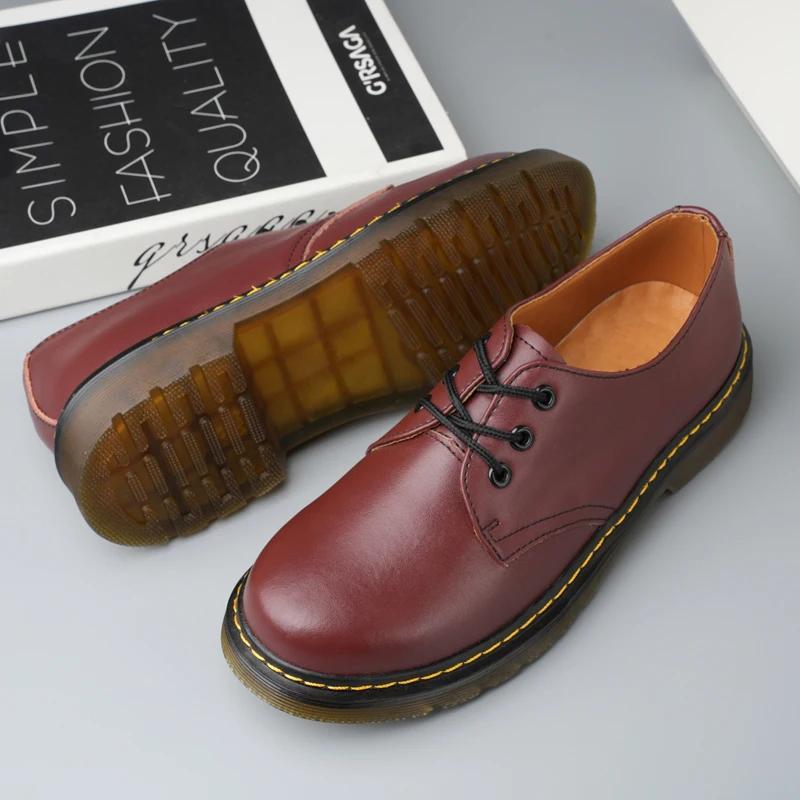 

Британский стиль, роскошные уличные туфли-оксфорды с толстой подошвой, защитные туфли на шнуровке, модная новая рабочая обувь для пар 48