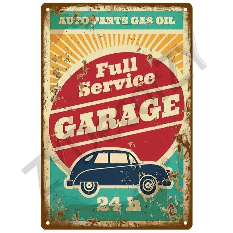 Garage House Plaque Metal Poster Tin Sign Plate Posters Vintage Retro Aesthetic Room Decor Wall Art Decoration 26T0104 26T0104