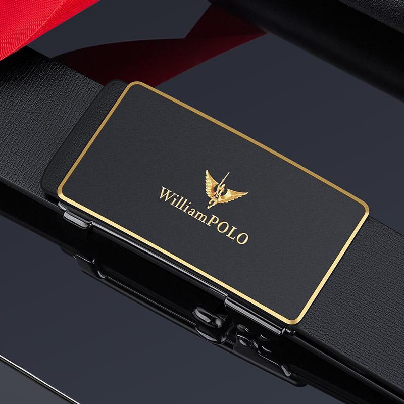 

Ремень Emperor, мужской ремень из натуральной кожи с автоматической пряжкой, высококачественный деловой универсальный верхний слой из натуральной воловьей кожи, 2023, мужские брючные ремни