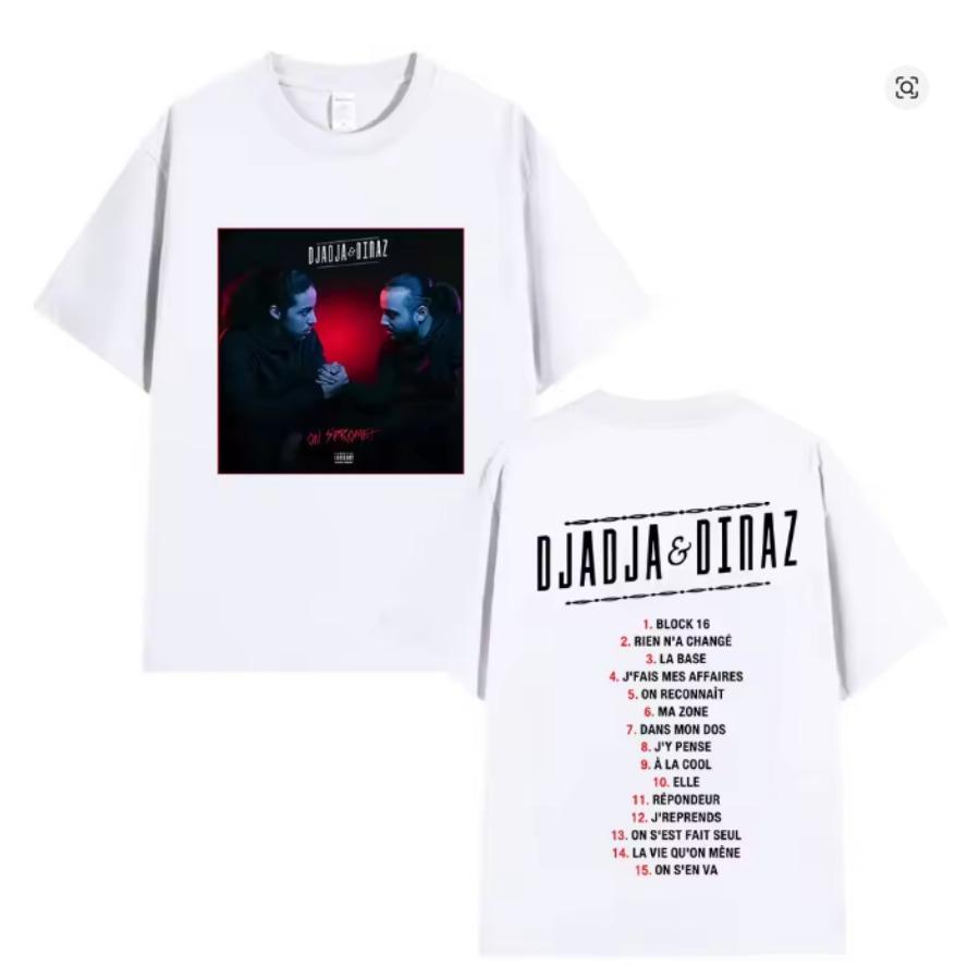 Rapper Alpha Djadja Dinaz Album 2026 Graphic Tshirt Unisexs Hip Hop Gothic Short Sleeve T Shirt Harajuku Aesthetic Graphics Tee