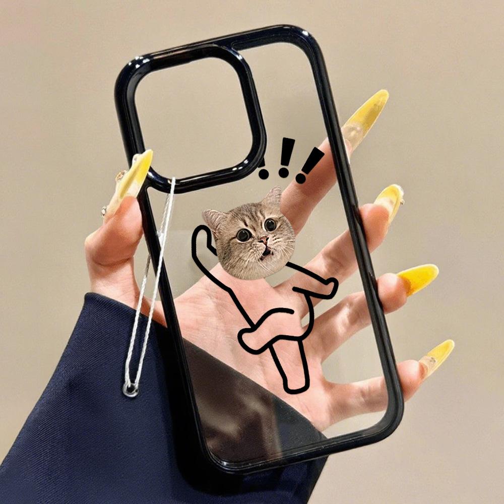Acrylic Phone Case for iPhone 11 12 13 14 Pro 12 14 16 Pro Max for Samsung A16 A36 A56 S24 FE High-quality Painted Anti-fall Mobile Phone Case