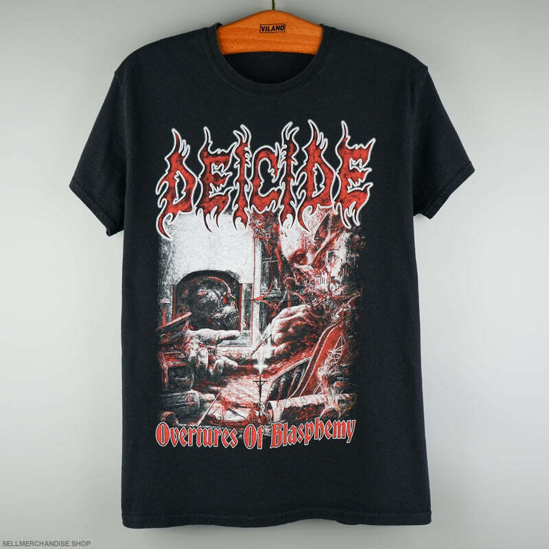 Deicide Band Tshirt Overtures of Blasphemy Black Unisex Tshirt S-5XL KH5739 Unisex T-Shirt XXXXL