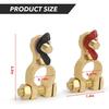 SINGARO Car Battery Terminal Connector, Pure Copper Cable End Top Post Clip Positive And Negative Pole, Applicable To Automobile, Truck, RV And Yacht