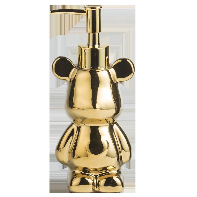 OIMG Ceramic Cartoon Bear Dispenser Bottle