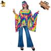 Halloween adult big girl's various retro hippie capes' women's hippie party costumes