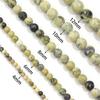 4/6/8/10/12mm Natural Stone Beads Grass Yellow Turquoise Round Loose Beads For Jewelry Making DIY Bracelets Necklace Accessories