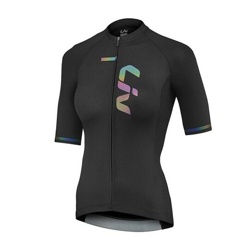

Cycling Jersey LIV Summer Women Racing Sport Shirt Ropa Ciclismo MTB Bicycle Jersey Short Sleeve Cycling Clothing Quick Dry Asian size-S