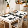 WTEMPO 4PCS 45*30CM Modern Simple Western Food Placemats PVC Dining Table Mats Hotel Dining Table Insulation Pads for Festivals Halloween Christmas