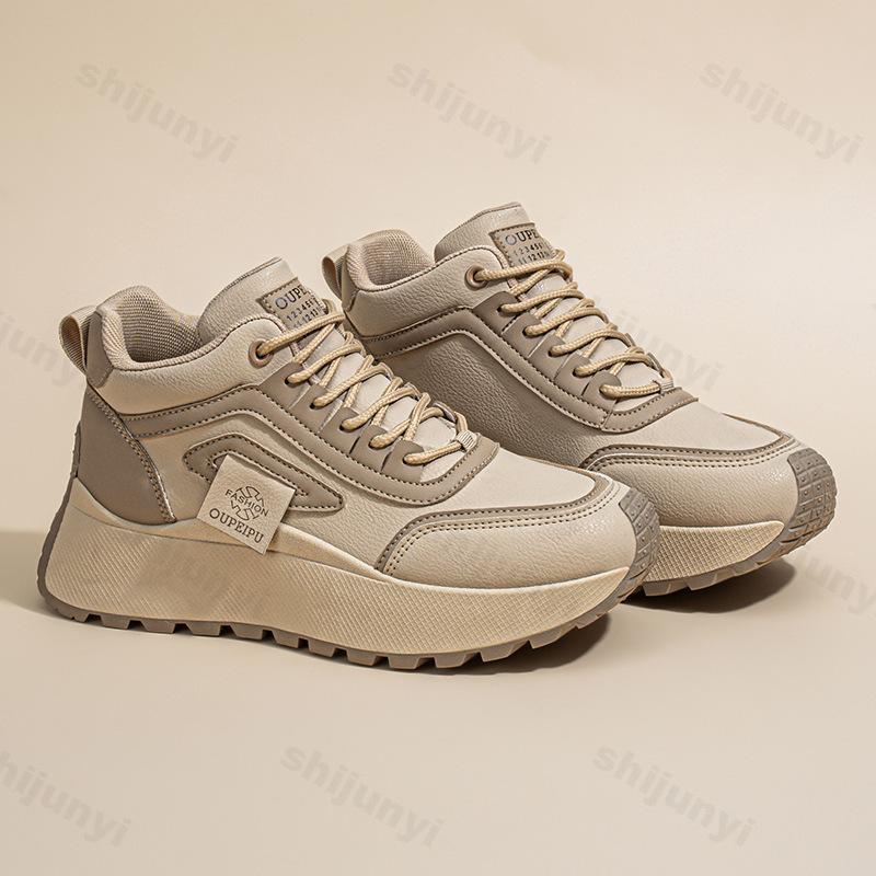 Women Boots Women Sneakers New High-top Sneakers Women Thick Bottom Heightening Casual Shoes 2026 Autumn Ankle Boots Botas Mujer
