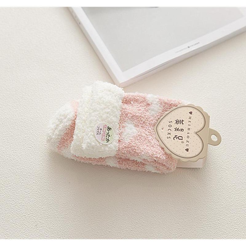 Șosete Drăguțe Desen Animat Femei Toamnă Iarnă Groase Calde de Podea Dormit Șosete Coral Velvet Termice Lolita Kawaii Șosete Cadouri de Crăciun