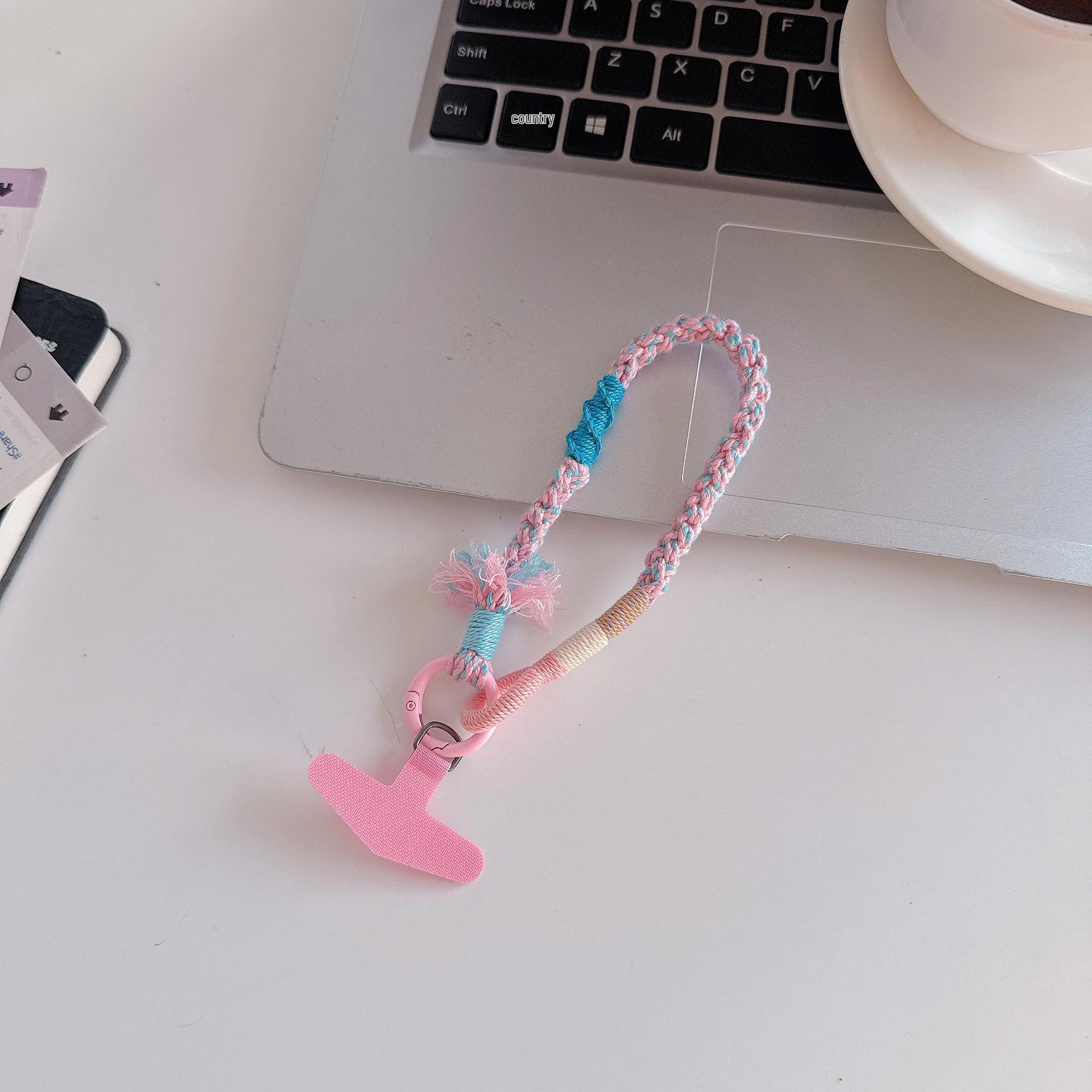 

Color Dot Patchwork Wrist Lanyard for Mobile Phones