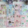 1/8Pcs Korea Cartoon Girl Stickers Cute Girl Character Stickers Hand Account Diary Notebook Scrapbook Diy Decorative Stickers