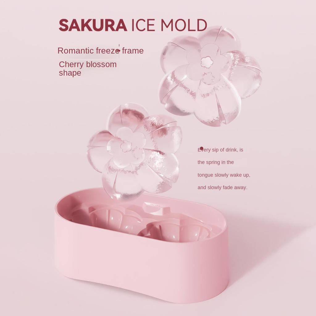 Ice Cubes Ice Ball Mold Flower Shape Ice Cubes  Mold Whiskey Ice Ball Maker Molds Reusable Home Ice Cube Ice Box Gadgets