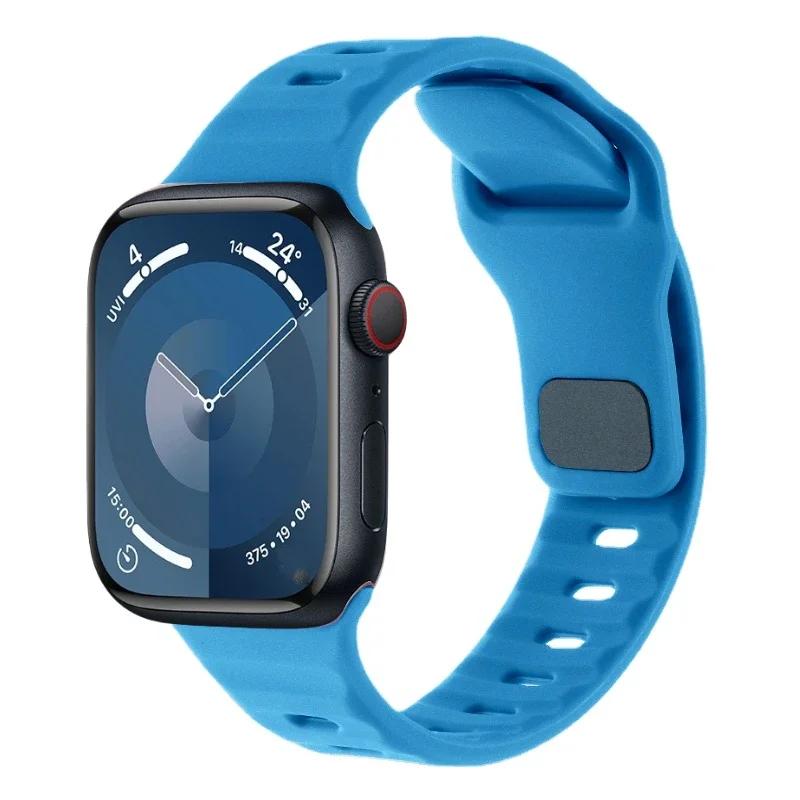 Soft Silicone Strap For Apple Watch Ultra 3/2 Band 49mm Serise 9 8 7 45mm 41mm Sport Bracelet Wristband iWatch 11 10 46mm 42mm