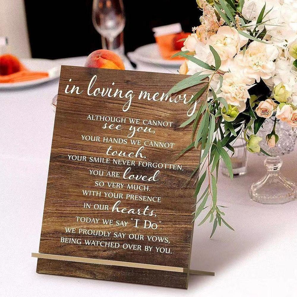 

Elegant Wedding Commemorative Plaque Rustic Wedding Decoration Anniversary Celebration