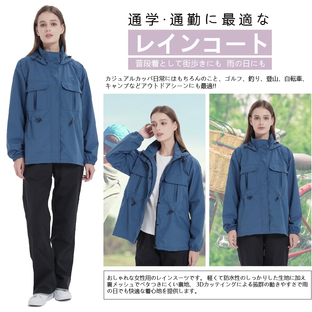 TopKylin Raincoat Perfect for and More and Perfect for Outdoor and Hiking Size Women's Set, Cycling, Golf, [Lightweight, Waterproof, Windproof,