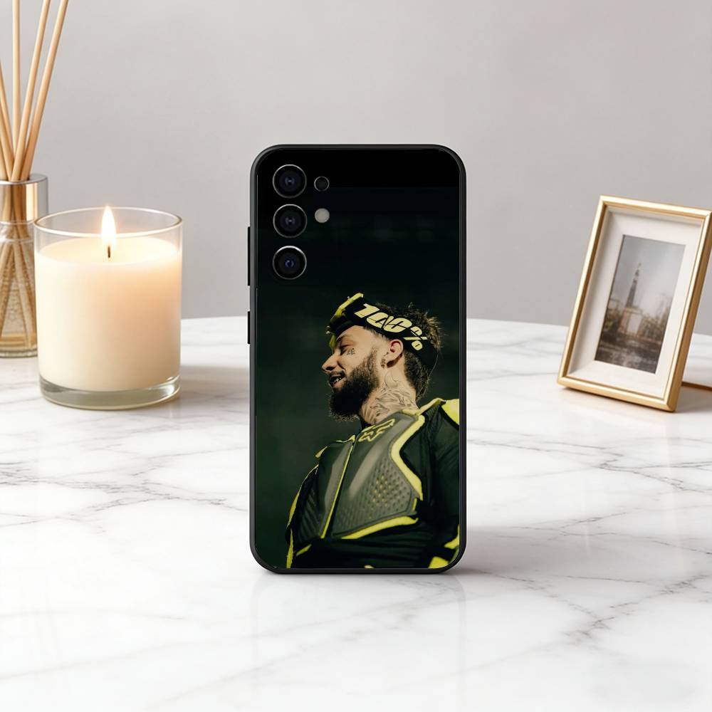 JC R-REYES Jc R-Reyes Singer Phone Case For Samsung S25,S24,S21,S22,S23,S30,Ultra,S20,Plus,Fe,Soft Silicone Black Cover