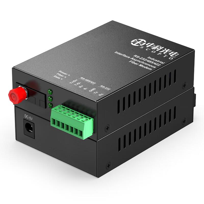 RS485/422/232 3-in-1 Serial Data Fiber Optic Transceiver