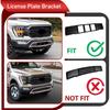 Front License Plate Frame Bracket Compatible with 2021-2023 Ford F150 F-150(2.7L, 3.0L, 3.5L, V6 Engines) License Plate Mounting Frames Replacement