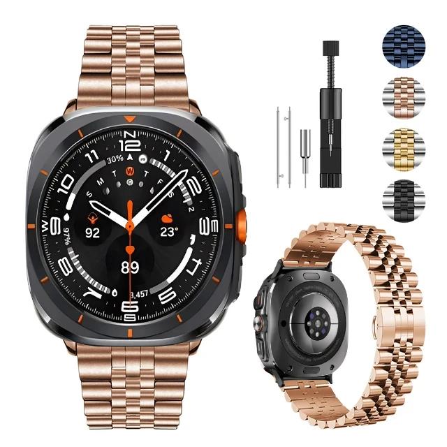 ONEMetal Band for Samsung Galaxy Watch Ultra Strap 47mm Bracelet Coorea for Samsung Galaxy Watch 8 44 40mm/8 Classic 46mm WatchbandMN