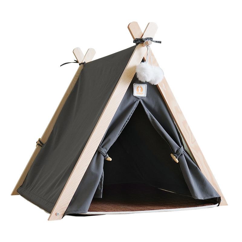 Husdjurstält boet Canopy Design Japansk och koreansk stil kabin kattsand Lyxmodeller för hundar och katter