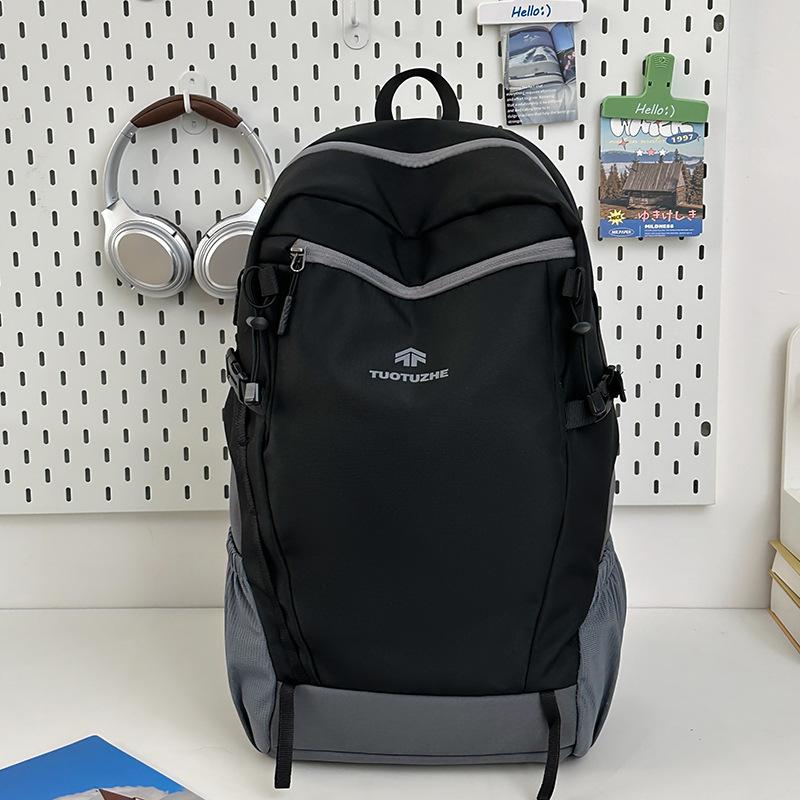 

Рюкзак Рюкзак Большой Вместимости Легкий Школьный Рюкзак Студенческий Досуг На Открытом Воздухе Походный Рюкзак чёрный