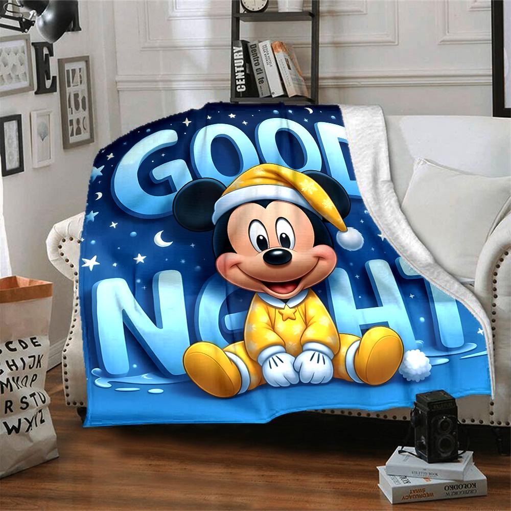 1pc M-Mickey1 Blanket, Gift, for Men and Women, Soft Blanket, Good for Sofa Bed Couch Travel, Lightweight Flannel Blanket