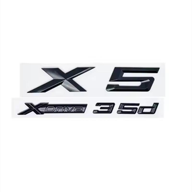 ABS 3d New Style XDrive Alphanumeric Trunk Emblem Sticker for BMW X5 - 28i 30i 35i 40i 48i 50i 30d All-Wheel Drive Badge Yi2