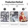 Christmas Pearl Painting Kit Handmade DIY Santa Claus Gift Home Decoration Painting