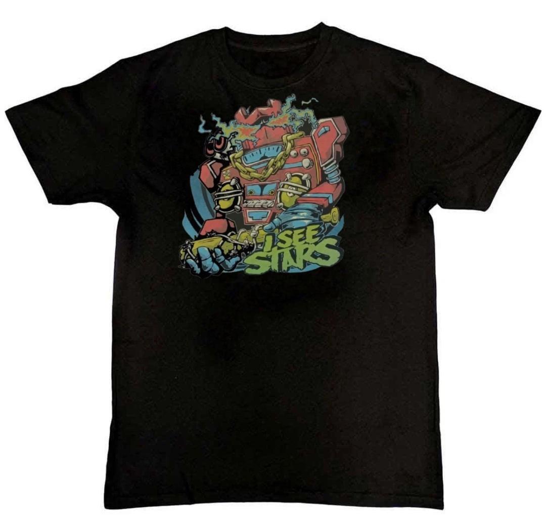 I See Stars BAND Graphic Print T-Shirt XL
