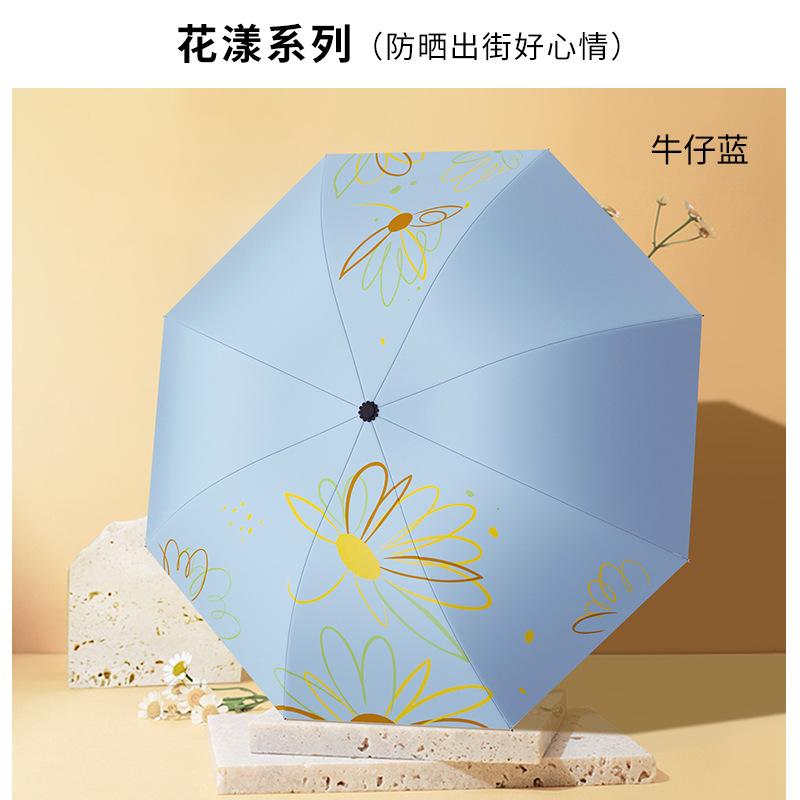 ins manually enlarged double umbrella summer windshield sun protection parasol female UV protection