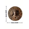 Wooden Unique Jesus Christ Artwork Round Wood Sign, Durable, Easy To Clean, Wall Decor for Home, Office, Bar, Perfect Holiday Gift for Door, Wall Home