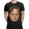 Impresión Gráfica La Oficina Dwight Camiseta Falsa Para Unisex Camisetas de Algodón Puro de Manga Corta Ropa