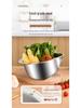 Multilayer Stainless Steel Rice and Vegetable Washing Colander Basket