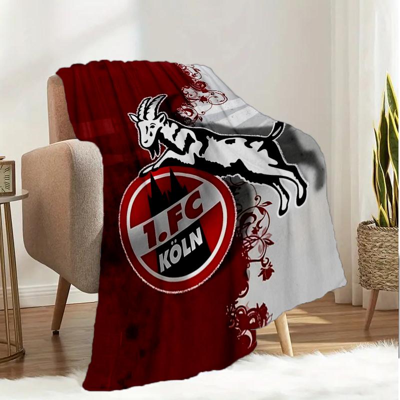 Coperta Leggera del Football Club Koln Capra Ideale per Letto Perfetta per Viaggi, Campeggio, Soggiorni, Uffici, Divani, Regalo di Natale per tifosi