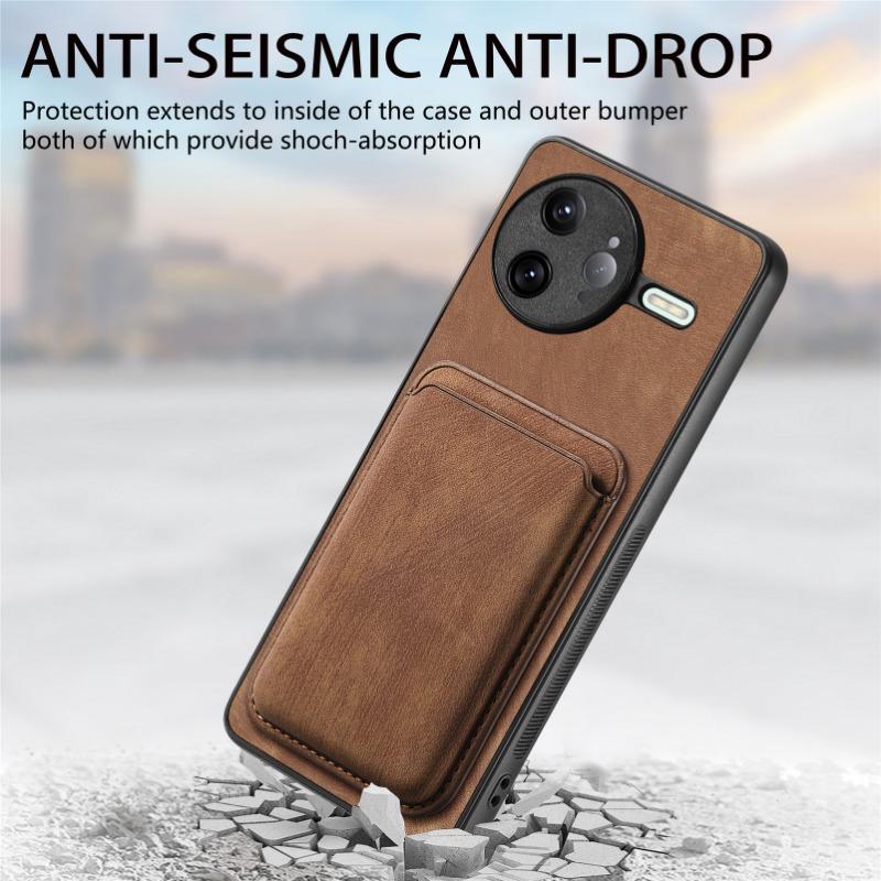 For Detachable 2 in 1 Leather Case for POCO F7 Pro Magnetic Wallet Card Pocket Cover for Xiaomi POCO F7 Ultra F7Pro