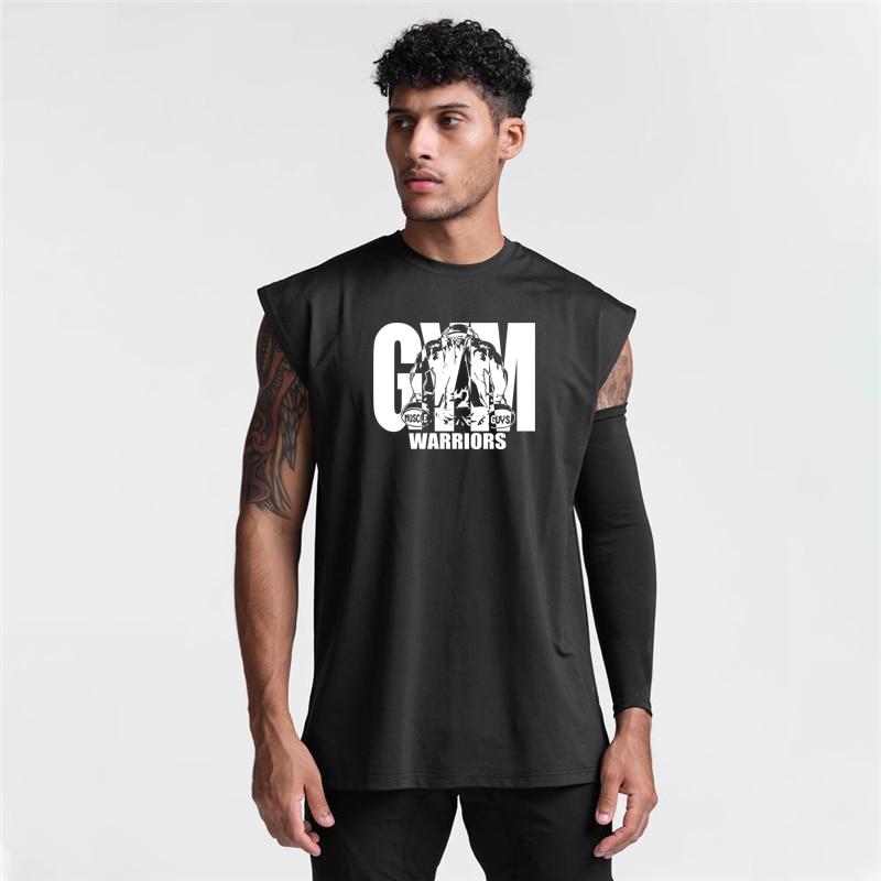 Muscleguys Fitnessové oblečení Léto Pánské Rychleschnoucí Kulturistická Vesta Běžecký Trénink Volné Bez Rukávů Tričko