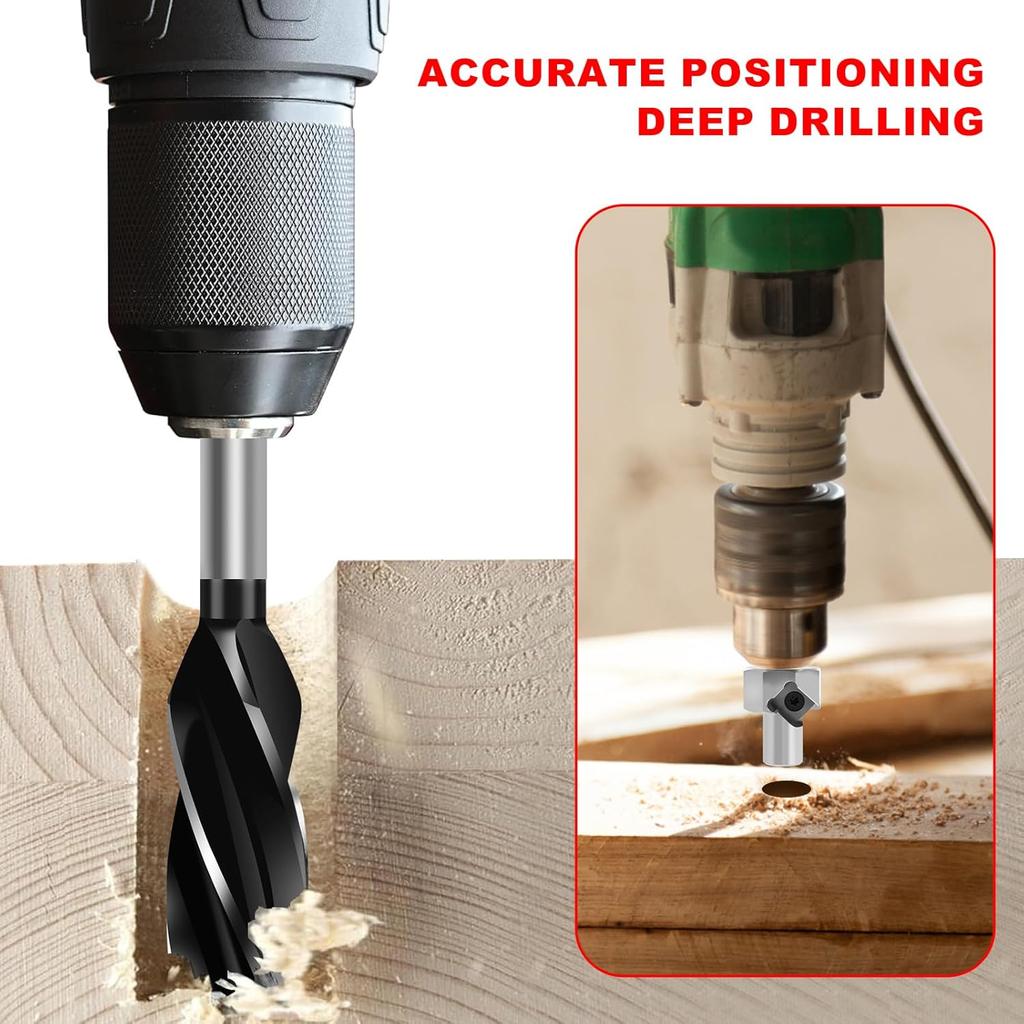 Woodworking Chamfer Reamer Tool, Bench Dog Hole Chamfer Reamer Tool with Alloy Blade, Precise Stainless Steel Remove Burr Tools 19mm/20mm for