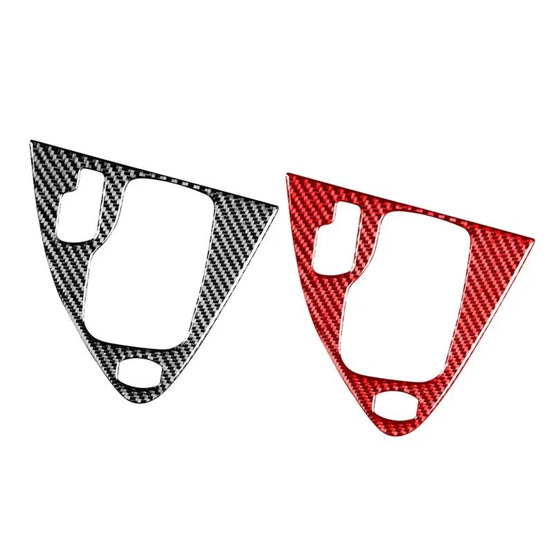 LHD Carbon Fiber Automatic Gear Shift Panel Cover Trim Decoration For BMW 6 Series E63 E64 2004-2010 M6 2006-2010