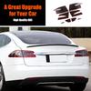 Car Rear Tail Light Cover Compatible with Tesla Model S 2012-2021 Smoked Taillight Shell Trim Cover Tail Light Lamp Cover Guard Trim Frame Protect