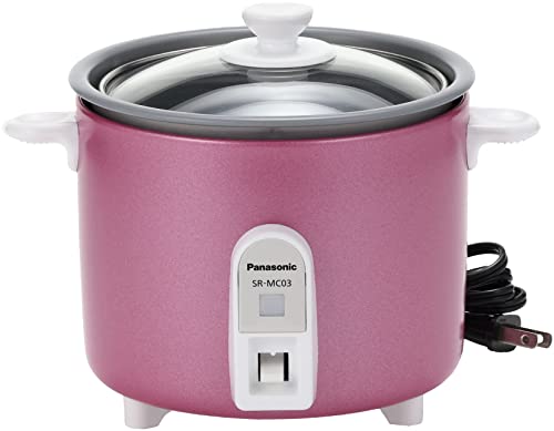 Panasonic Rice Cooker 1.5 Cup Single Person Rice Cooker Automatic Cooking Pot Mini Cooker Pink SR-MC03-P