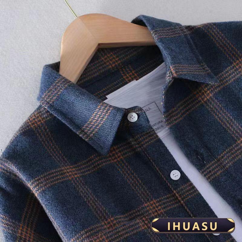 IHUASU Women's Fashion POLO Neck Autumn Winter Long Sleeve Casual Blouses & Shirts Elegant