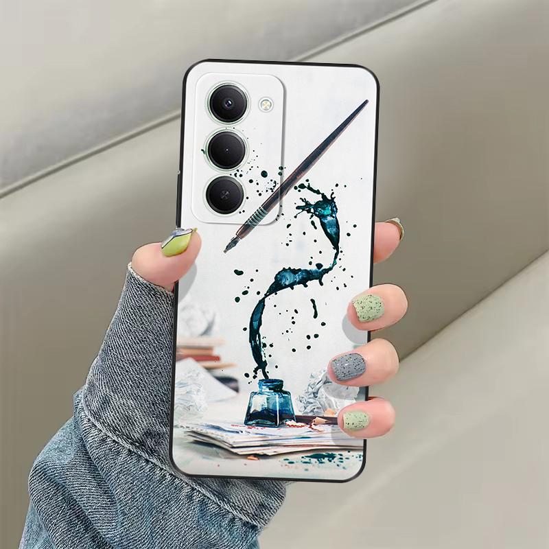 For Redmi 15 Case 2025 Cute Flowers Coque Soft Liquid Silicone Back Cover For Redmi 15 Phone Cases Redmi15 5G 4G Fundas Shells