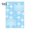Gentle-On Skin Tattoo White Lace Sticker for Women, Temporary Face Body Fake Decal Arm, Waterproof Wedding Party Festival