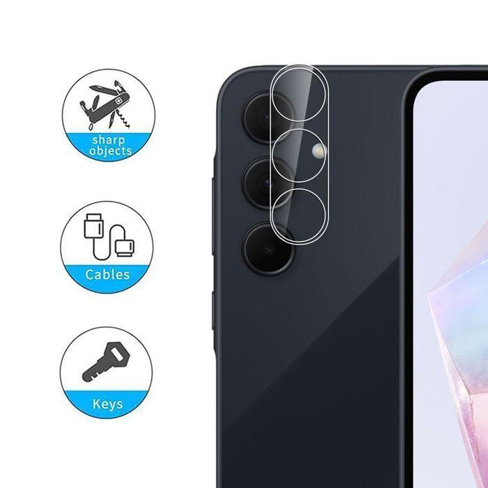 Skyddsfilm - Booling - för Samsung Galaxy A35 5G - Härdat glas - Reptålig - 2-pack