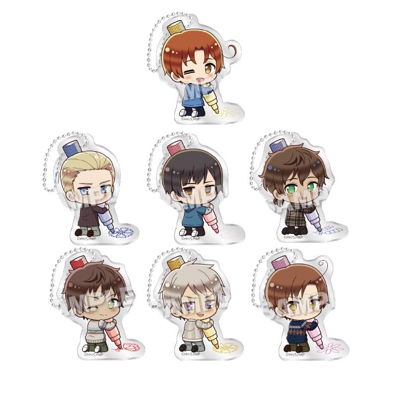 

Hetalia Trading Acrylic Keychain Oeka Kiccho BOX WorldStars ver. Vol.1 7-piece