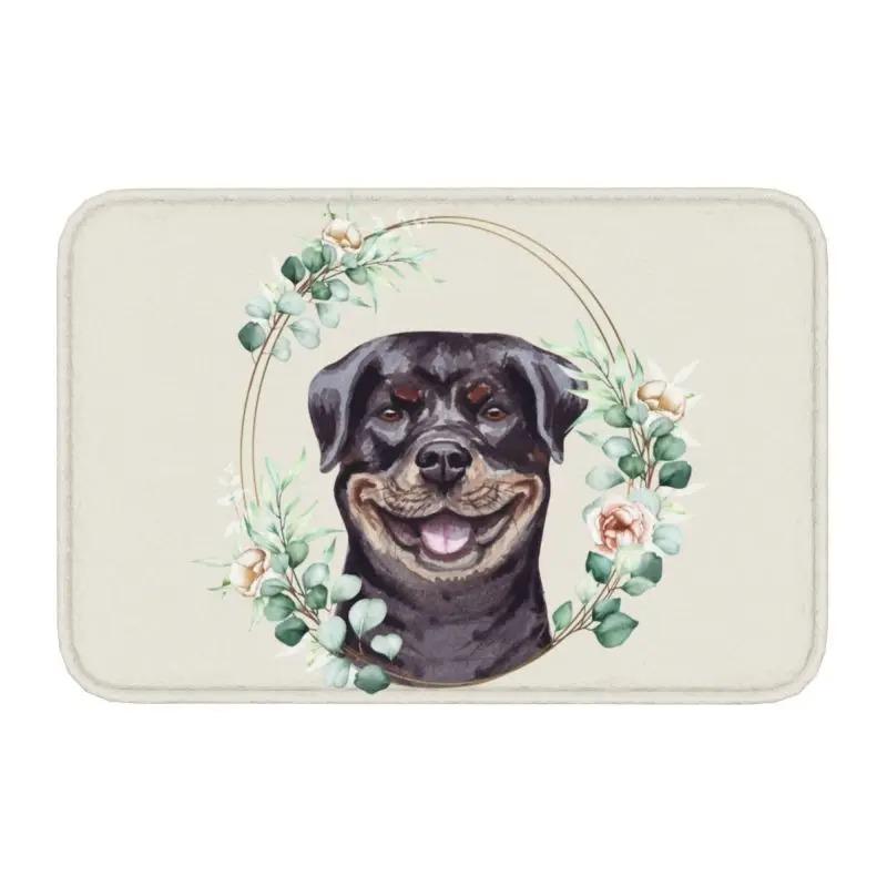 Rottweiler Dog Door Mat Bathroom Kitchen Anti-Slip Floor Rugs Pet Animal Outdoor Doormat Living Room Entrance Carpets Footpad